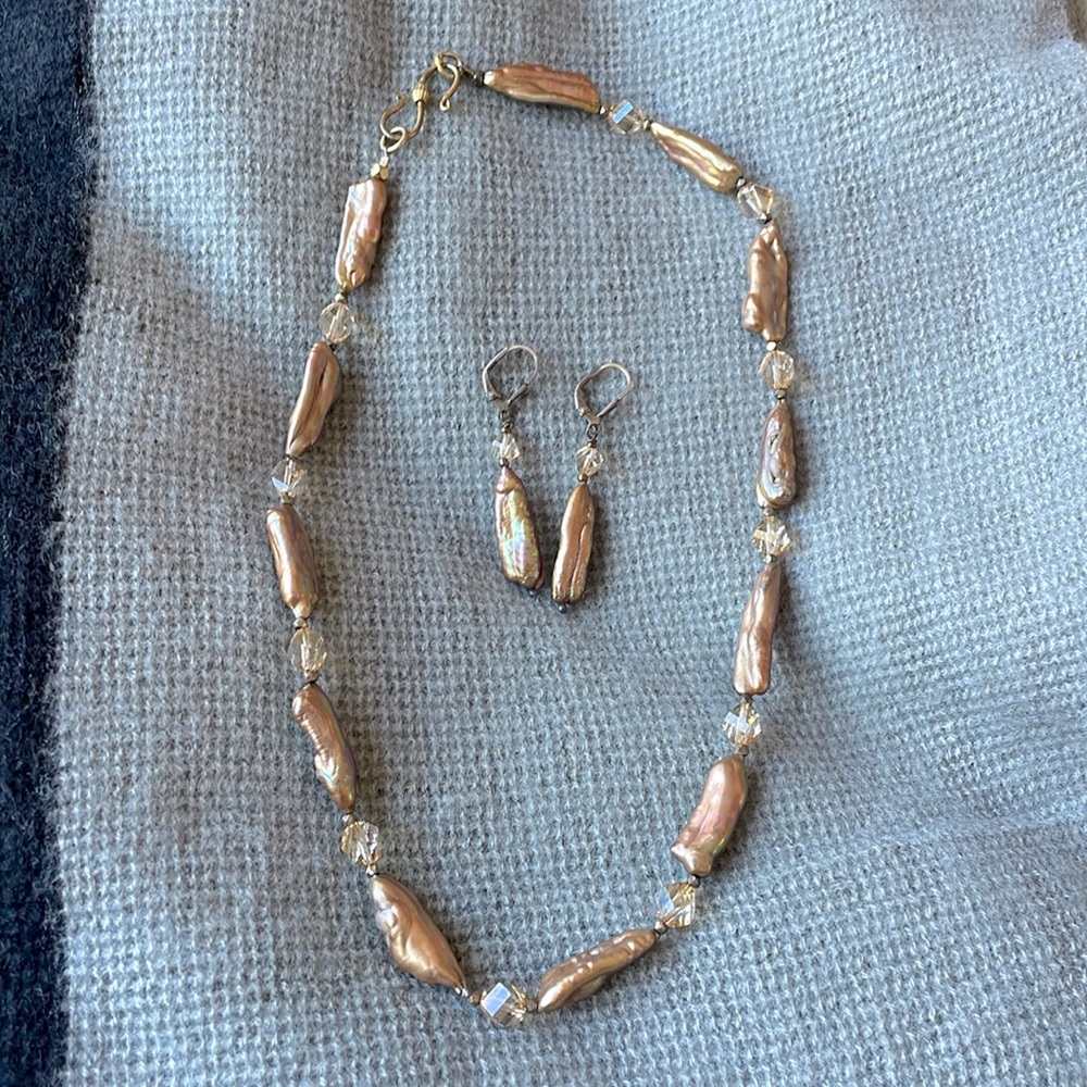 Gorgeous one-of-a-kind necklace & earrings